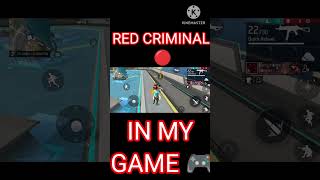 RED CRIMINAL BUNDLE PLAYER IN MY GAME 😱  FREE FIRE 🔥 AA GAMING freefire shorts youtube [upl. by Trescha]