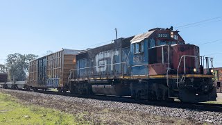 CN L574 North through Amite LA with GTW Power [upl. by Sorel]