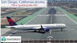 Plane Spotting Mix 44 San Diego International Airport Lindbergh Field KSAN [upl. by Andi]