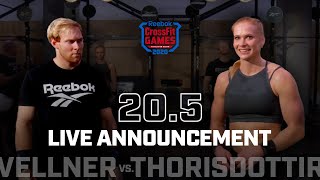 Pat Vellner vs Annie Thorisdottir — CrossFit Open Announcement 205 [upl. by Fahland]