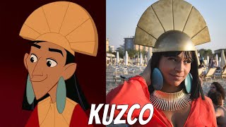 Kuzco lempereur mégalo Personnages de la vraie vie [upl. by Eam332]