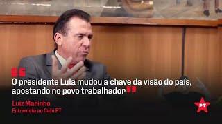 Luiz Marinho quotLula mudou a chave da visão do país apostando no povo trabalhadorquot Cortes Café PT [upl. by Meda]