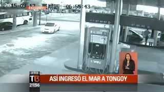 Así fue el Tsunami en Tongoy Chile 16 de setiembre 2015 Cámara de seguridad Terremoto 83 [upl. by Liza177]