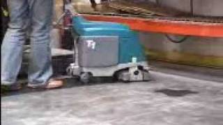 Tennant T1 Floor Scrubber Video from PowerVac [upl. by Christyna]