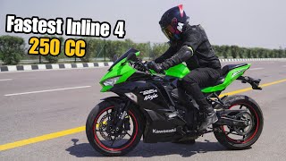 Zx25R  Fastest 250 Inline 4 Full Throttle [upl. by Enohpesrep9]