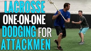 LACROSSE 1 on 1 Dodging for Attackmen The “Bounce” Dodge [upl. by Caressa]