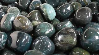 Wholesale Polished Tumbled Bloodstone Healing Crystals [upl. by Annaillil793]