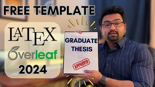 How to write thesis in latex Overleaf 2024 Full tutorial  FREE Overleaf template [upl. by Aihsei]