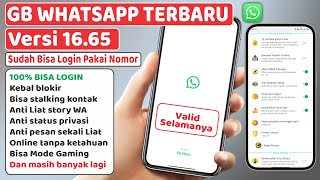 Update GB WhatsApp v1665 Terbaru Agustus 2024⚡Bisa Login Dengan Lancar [upl. by Naivaf]