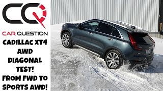 Cadillac XT4 AWD Diagonal Test  All mode tested From FWD to SPORTS AWD [upl. by Ariamoy]