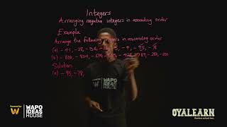 JSS1  Mathematics  Integers  Arranging negative integers in ascending order 1 [upl. by Yelsha]