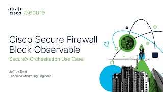 SecureX orchestration  Block Observables on Firewall Workflow [upl. by Cruz533]