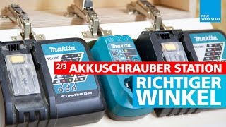 23 Akkuschrauber Halter selber bauen  alle Typen geeignet  Akkus Ladegeräte Akkutacker [upl. by Nine142]