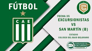 Excursionistas vs San Martín de Burzaco  Fecha 35 [upl. by Eesac]