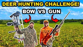 BOW vs GUN Deer Hunting CHALLENGE Catch Clean Cook [upl. by Olodort]