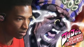 ETIKA REACTS TO JOJO BIZARRE ADVENTURE  EPISODE 17 quotTHE DEEPER PLANquot [upl. by Ylrebnik]