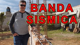 Construyendo en Mexico Bandas Sísmicas  Cadena a Medio Muro  AntiSísmico Vblog451 [upl. by Barnebas841]