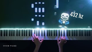 Undertale OST  Fallen Down Piano 432hz  sheet music [upl. by Plato]