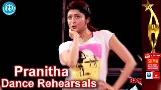 Pranitha Subhash Dance Rehearsals  SIIMA 2014 Awards [upl. by Erolyat]