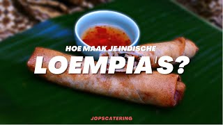 Hoe maak je Indische Loempias en zelfgemaakte zoetzure saus [upl. by Caritta]