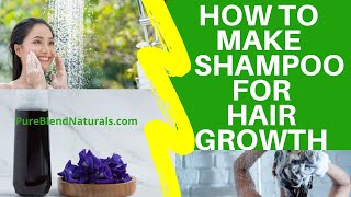 HOW TO MAKE NATURAL HOMEMADE SHAMPOO FOR HAIR GROWTH Without Castile DIY SHAMPOO RECIPE [upl. by Ysdnyl417]