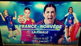 BANDE ANNONCE FRANCENORVÈGE FINALE MONDIAL HANDBALL FÉMININ 2023 17 DÉCEMBRE 2023 [upl. by Soigroeg186]