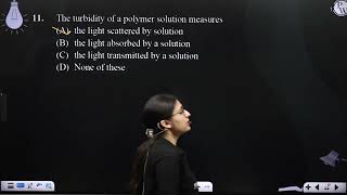 The turbidity of a polymer solution measures [upl. by Wales988]