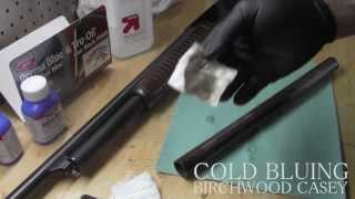 Birchwood Casey Gun Bluing  How To Cold Blue [upl. by Nifares]