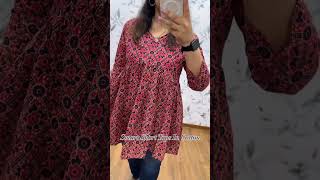 Office wear short tops online shopping shorttops kurti fashion [upl. by Dorin]