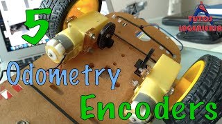 Odometry encoders and position measurements arduino [upl. by Brittaney]