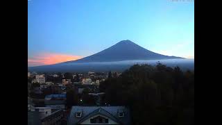 Mt Fuji Time Lapse Video from Lake Kawaguchi Fujiyama Live Camera 10 in 2022 9 [upl. by Aysa]