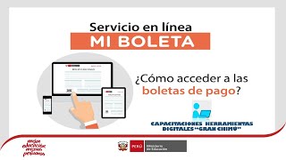 ¿Cómo acceder a las boletas de pago en aplicativo del MINEDU [upl. by Erodroeht637]