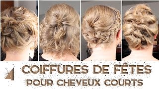 ❄ 4 coiffures pour CHEVEUX COURTS ET FINS  LA Hairstyle Inspiration [upl. by Ahsotal]