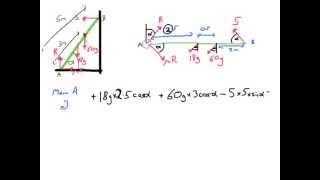 STATICS Moments and Resolving at Angles in Mechanics [upl. by Bauer]