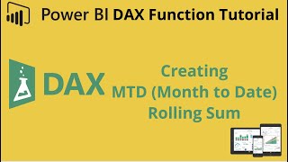 Power BI  How to Calculate MTD Month to Date Rolling Total Values [upl. by Sluiter]