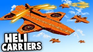 Epic HELICARRIER BATTLES Airships Conquer The Skies Multiplayer Gameplay [upl. by Aniarrol]