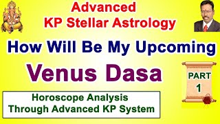 KP Astrology in English Cuspal Interlink  Part 1 Venus Mahadasha Horoscope Analysis  Advanced KP [upl. by Nairehs371]