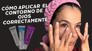 Cómo aplicar el contorno de ojos correctamente pielmadura [upl. by Hgielrak]