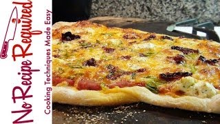 Sundried Tomato Goat Cheese Pizza  NoRecipeRequiredcom [upl. by Hizar906]