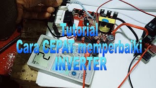 Tutorial Cara memperbaiki Inverter tidak keluar tegangan STEC 500W [upl. by Adnohsal]