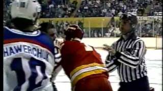 Calgary Flames  Winnipeg Jets HIGHLIGHTS Part 22 Feb3rd 1988 [upl. by Mullen545]