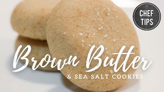 Brown Butter Sea Salt Cookie Recipe [upl. by Amhsirak515]