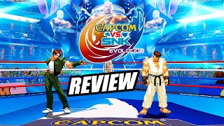 SERÁ ETERNO Pequena Review  Capcom vs SNK Evolution Rev 2 MUGEN  KaRetrato [upl. by Anelaf]