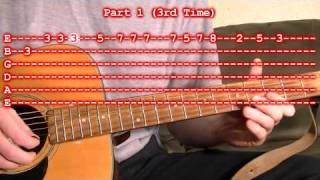 O Christmas Tree Tannenbaum Easy Guitar Lesson [upl. by Merril]