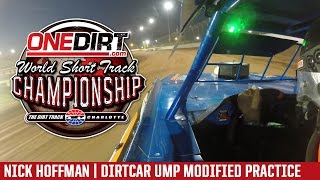 OneDirtcom World Short Track Championships  Nick Hoffman DIRTcar UMP Modified Onboard [upl. by Maribelle]