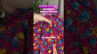 ⭐NOS NOUVEAUX CREPES DE POLYESTER fashion couture shorts [upl. by Dahsra]