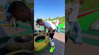 🤣 Cu BOBUL în Parc 🤔 Slide Challenge Incredible ending shorts by melimi [upl. by Anirehtak]