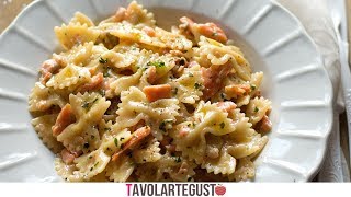 FARFALLE AL SALMONE Ricetta Facile e Trucchi per un risultato perfetto [upl. by Annayrb]