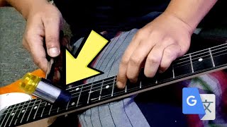 Fixing Fret Buzz Electric Guitar  Easy Way With Simple Tools [upl. by Nalyk864]