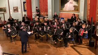 Craven Accordion Orchestra performs Coldplay Viva La Vida January 14th 2024 [upl. by Fiann371]